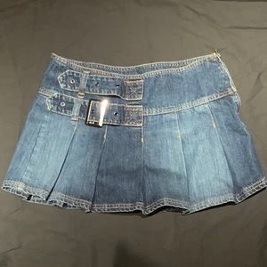 NWT Urban Outfitters Pleated Denim Skirt